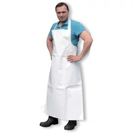 Védő kötény, fehér