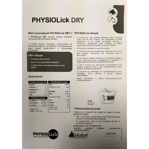 Vitaminos szarvasmarha - kecske nyalótál 25 kg Dabasi