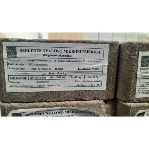 Prémium szelénes nyalósó mikroelemekkel 5 kg
