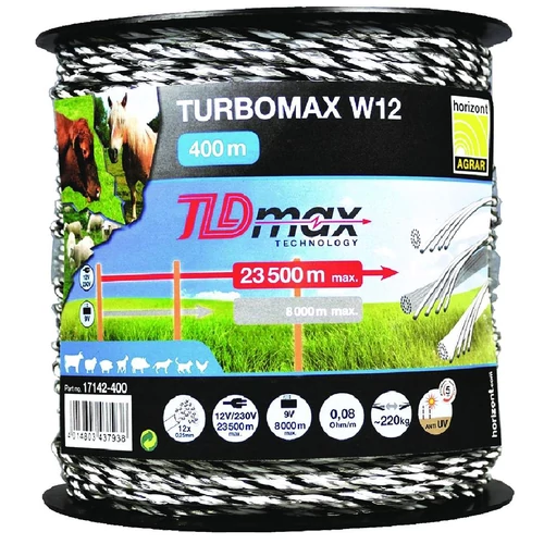 TURBOMAX W12 TLDmax vezeték 400m