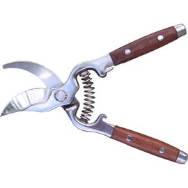 Metszőolló, kovácsolt, fa nyéllel 22cm-es