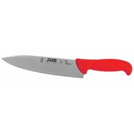 Szakácskés, JMB, svéd acél, 20 cm pengehossz, piros nyéllel