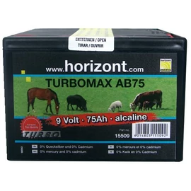 TURBOMAX AB alkáli szárazelem, 9 V / 75 Ah
