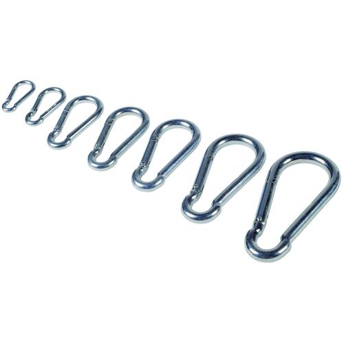 Csepp karabiner, galvanizált, 70 x 7 mm 