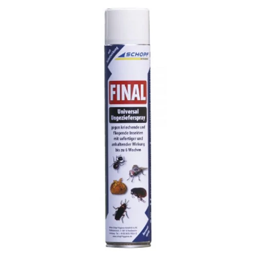 Univerzális légy- és rovarirtó spray, 750 ml