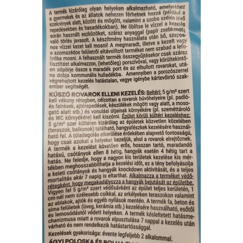 Bolha - hangya - poloska - csotány írtószer / Duracid PW porozószer / 1kg