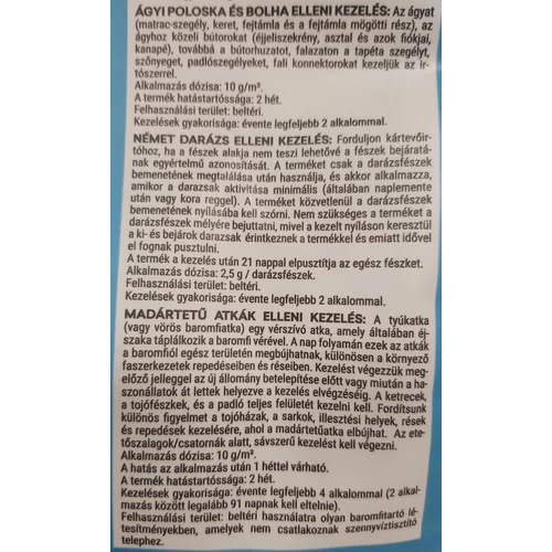 Bolha - hangya - poloska - csotány írtószer / Duracid PW porozószer / 1kg