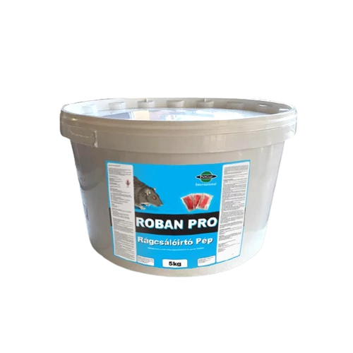 Patkányméreg nagyüzemi felhasználásra PÉP 5kg Roban Pro