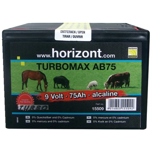 TURBOMAX AB alkáli szárazelem, 9 V / 75 Ah